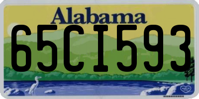 AL license plate 65CI593
