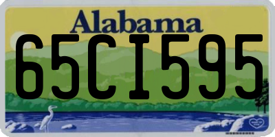 AL license plate 65CI595