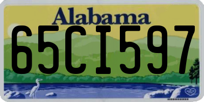 AL license plate 65CI597