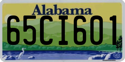 AL license plate 65CI601