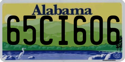 AL license plate 65CI606