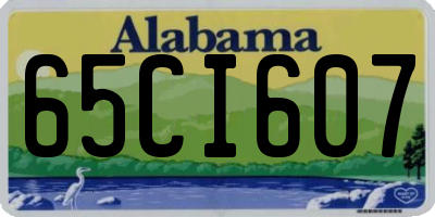 AL license plate 65CI607