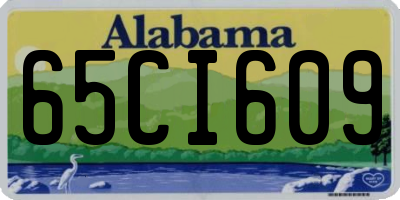 AL license plate 65CI609