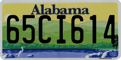 AL license plate 65CI614