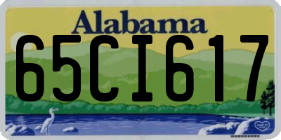 AL license plate 65CI617