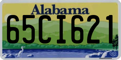 AL license plate 65CI621