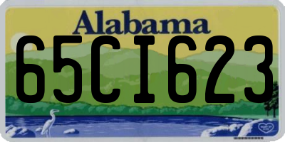 AL license plate 65CI623