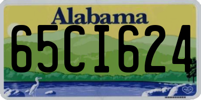 AL license plate 65CI624