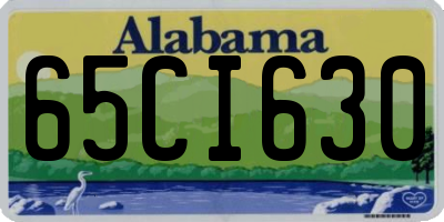 AL license plate 65CI630
