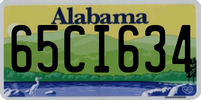 AL license plate 65CI634