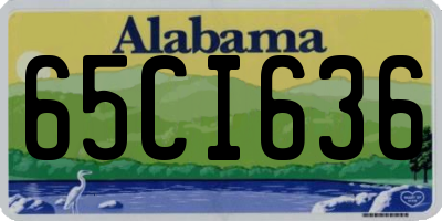 AL license plate 65CI636