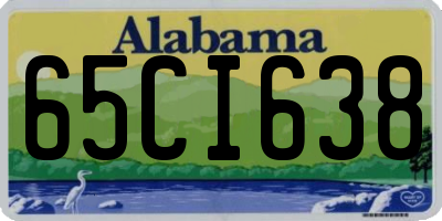 AL license plate 65CI638