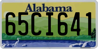 AL license plate 65CI641