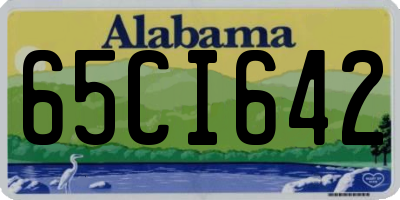 AL license plate 65CI642