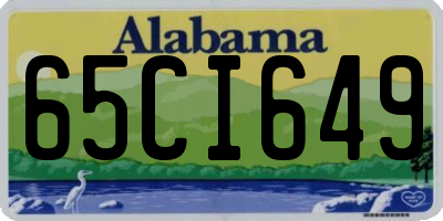 AL license plate 65CI649