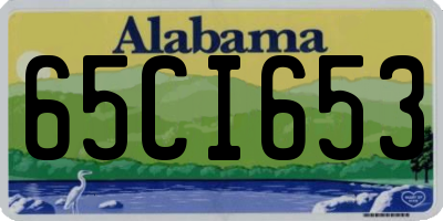 AL license plate 65CI653