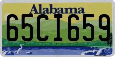 AL license plate 65CI659