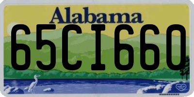 AL license plate 65CI660