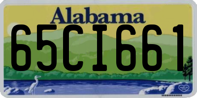 AL license plate 65CI661