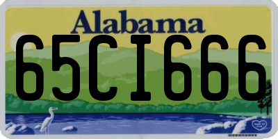 AL license plate 65CI666