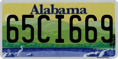 AL license plate 65CI669