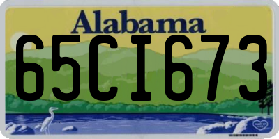 AL license plate 65CI673