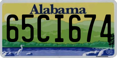 AL license plate 65CI674