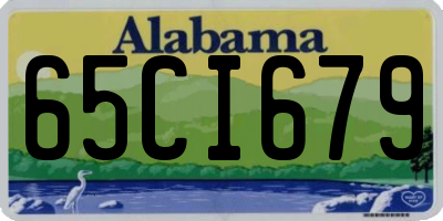 AL license plate 65CI679