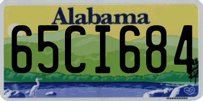 AL license plate 65CI684