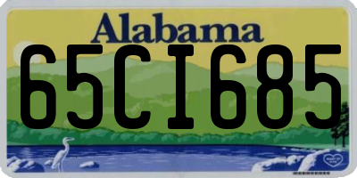 AL license plate 65CI685