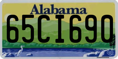 AL license plate 65CI690