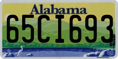 AL license plate 65CI693
