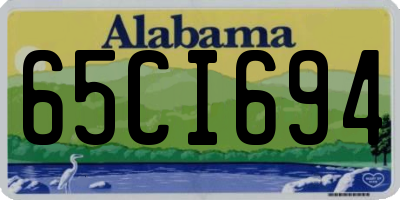 AL license plate 65CI694