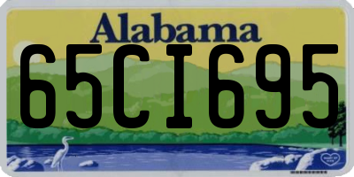 AL license plate 65CI695