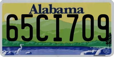 AL license plate 65CI709