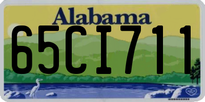 AL license plate 65CI711