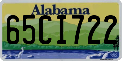 AL license plate 65CI722