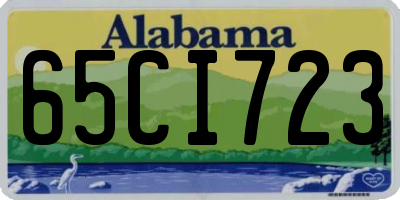 AL license plate 65CI723