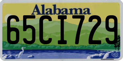 AL license plate 65CI729