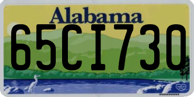 AL license plate 65CI730