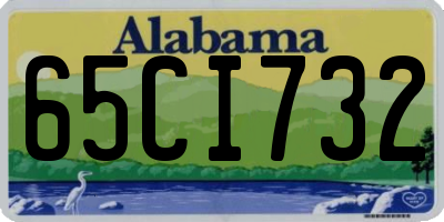 AL license plate 65CI732