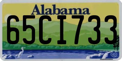 AL license plate 65CI733