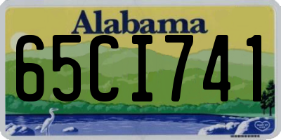 AL license plate 65CI741
