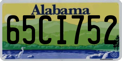 AL license plate 65CI752
