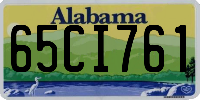 AL license plate 65CI761