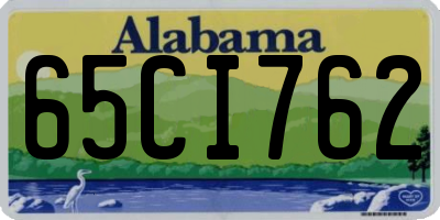 AL license plate 65CI762