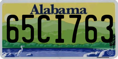 AL license plate 65CI763