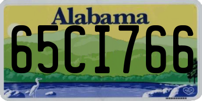 AL license plate 65CI766