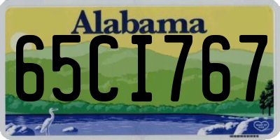 AL license plate 65CI767
