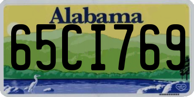 AL license plate 65CI769